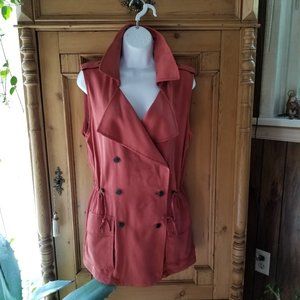 NWT BANANA REPUBLIC LONG VEST SAFARI DESIGN